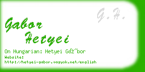 gabor hetyei business card